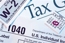 image of a tax return